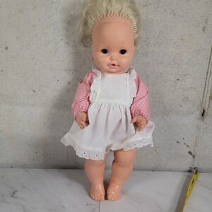 Mattel Tender Love Baby Doll Drink/Wets Plastic Vintage Toy 1969 Original Outfit